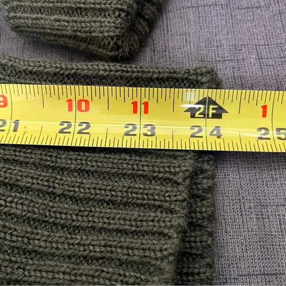 Vintage Military Wool Sweater-Army Olive Green-Made in England-Size 100cm-Vtg- - Picture 11 of 11